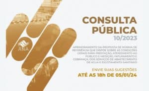 Leia mais sobre o artigo ANA abre consulta pública sobre condições gerais para prestação dos serviços de água e esgoto nesta terça-feira (21)
