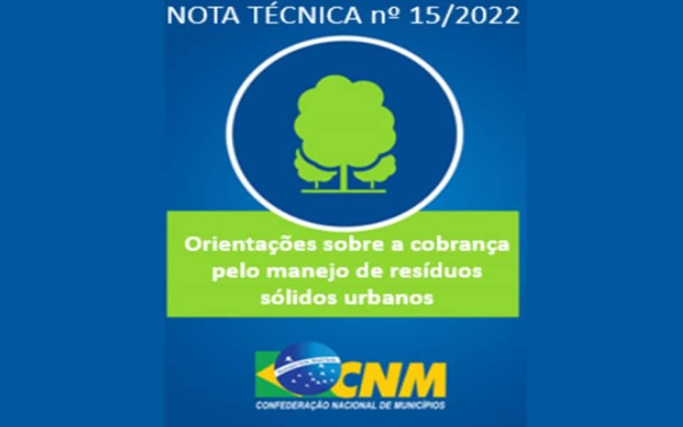 Orientações sobre a cobrança pelo manejo de resíduos sólidos urbanos – CNM – abril 2022
