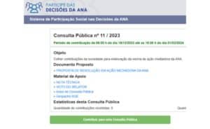 Leia mais sobre o artigo Consulta Pública 11/2023