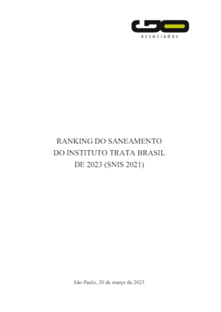 Ranking do Saneamento do Instituto Trata Brasil de 2023 (SNIS 2021)