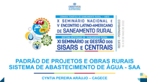 Leia mais sobre o artigo Padrão de Projetos e Obras Rurais Sistema de Abastecimento de Água – SAA