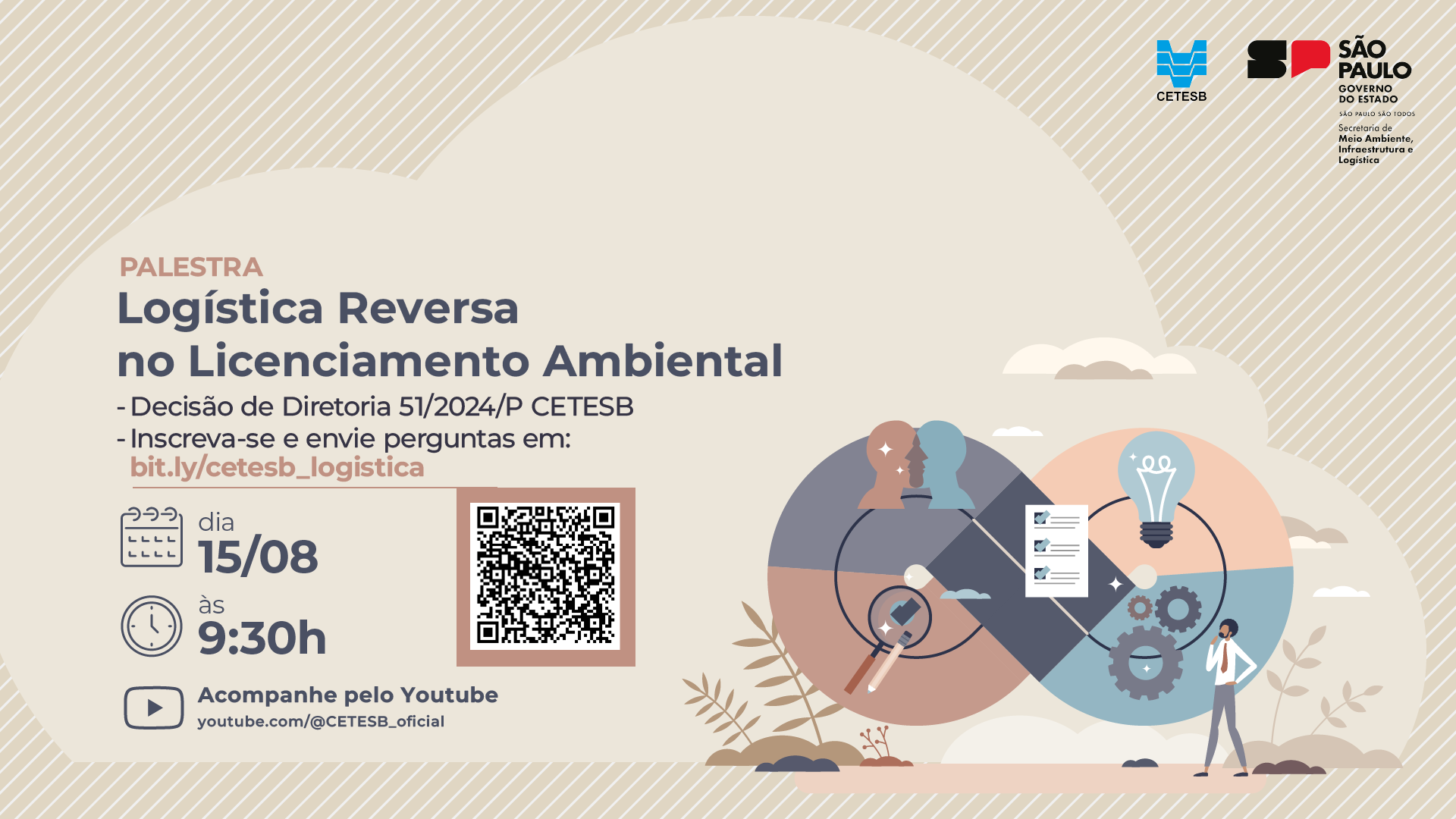 Leia mais sobre o artigo Participe do evento promovido pela CETESB – Logística Reversa no Licenciamento Ambiental