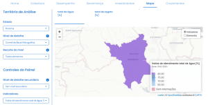 Instituto Água e Saneamento – IAS disponibiliza painel do Marco Legal do Saneamento com dados sobre a regionalização do saneamento nos estados brasileiros.