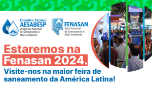 Leia mais sobre o artigo Novamente na Fenasan 2024, o Boletim do Saneamento apresenta informações que ajudarão o saneamento em todo o Brasil