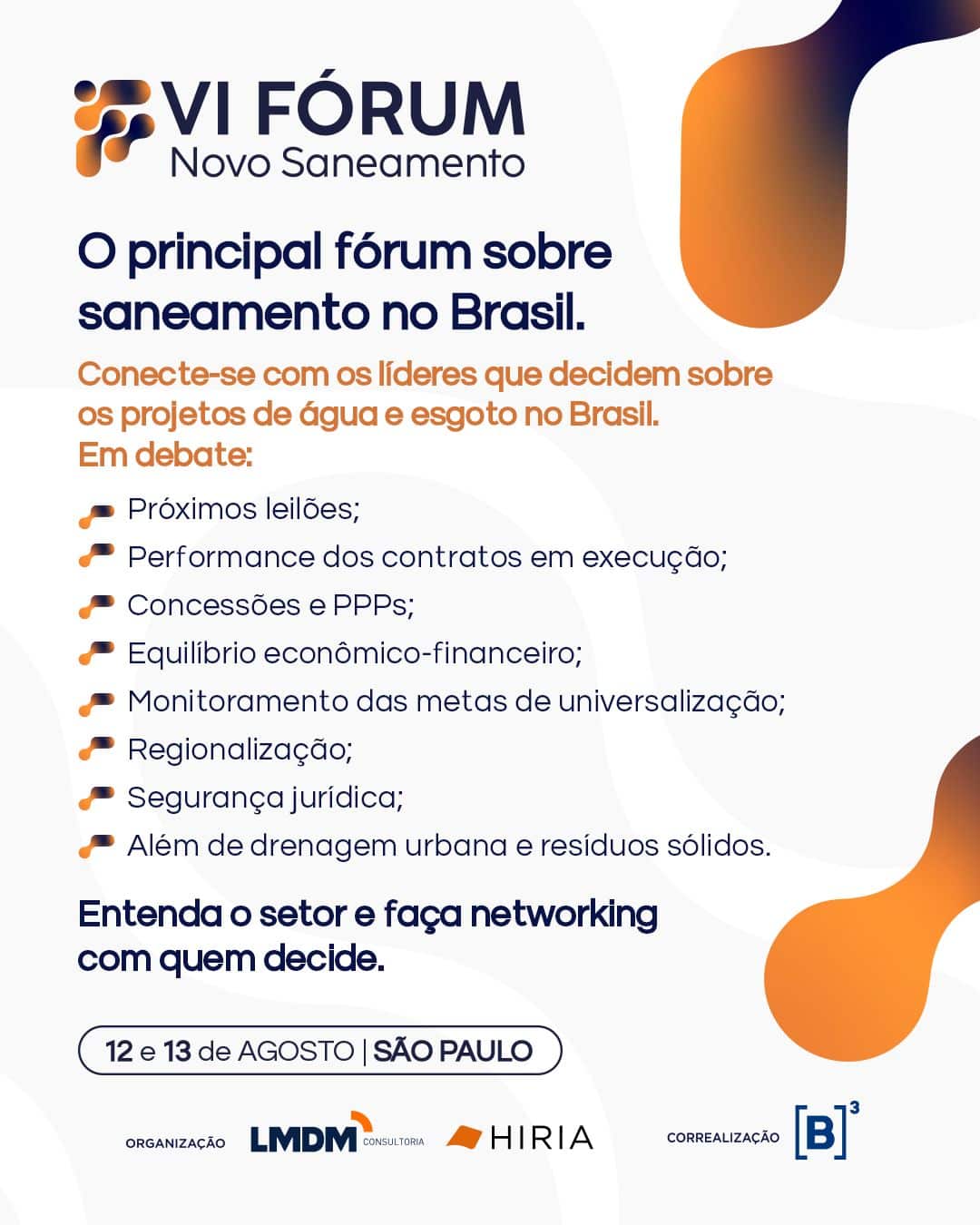 VI Edição do Fórum Novo Saneamento