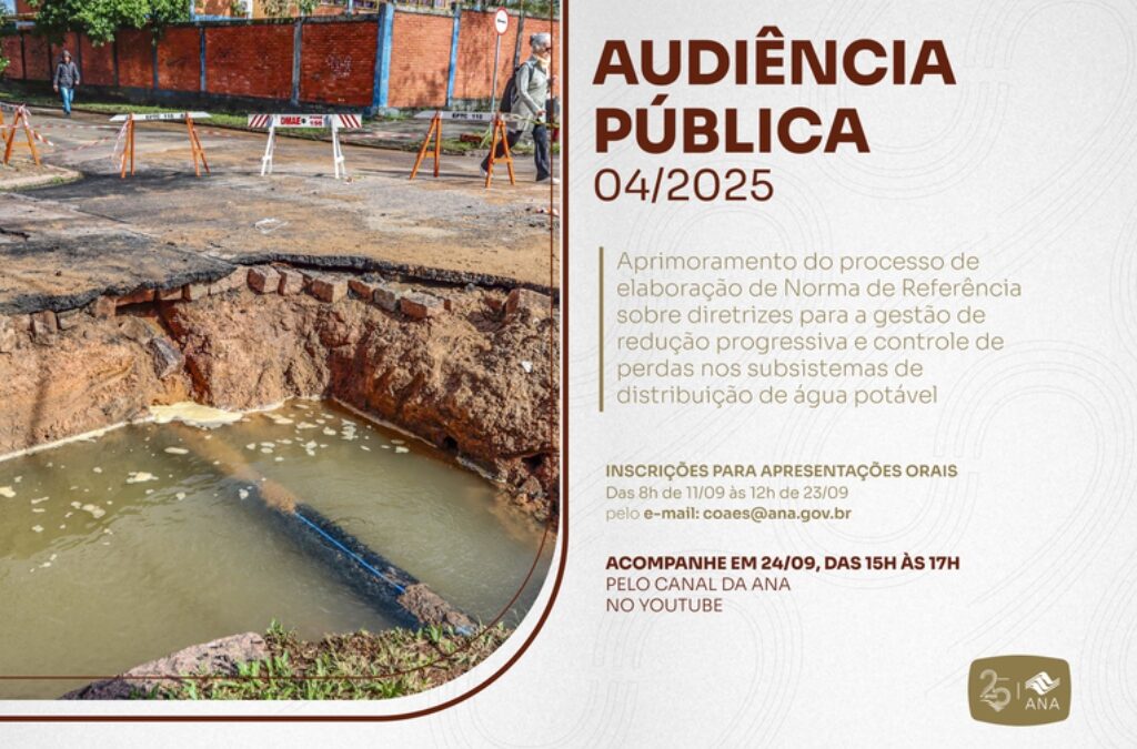 Audiência Pública NR gestão perdas água