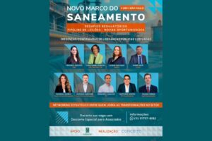 Novo marco do Saneamento Desafios Regulatótios Pipeline de leilões - Novas oportunidades