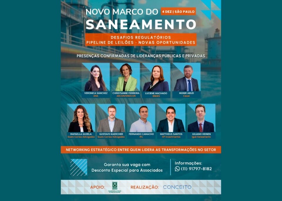 Novo marco do Saneamento Desafios Regulatótios Pipeline de leilões - Novas oportunidades