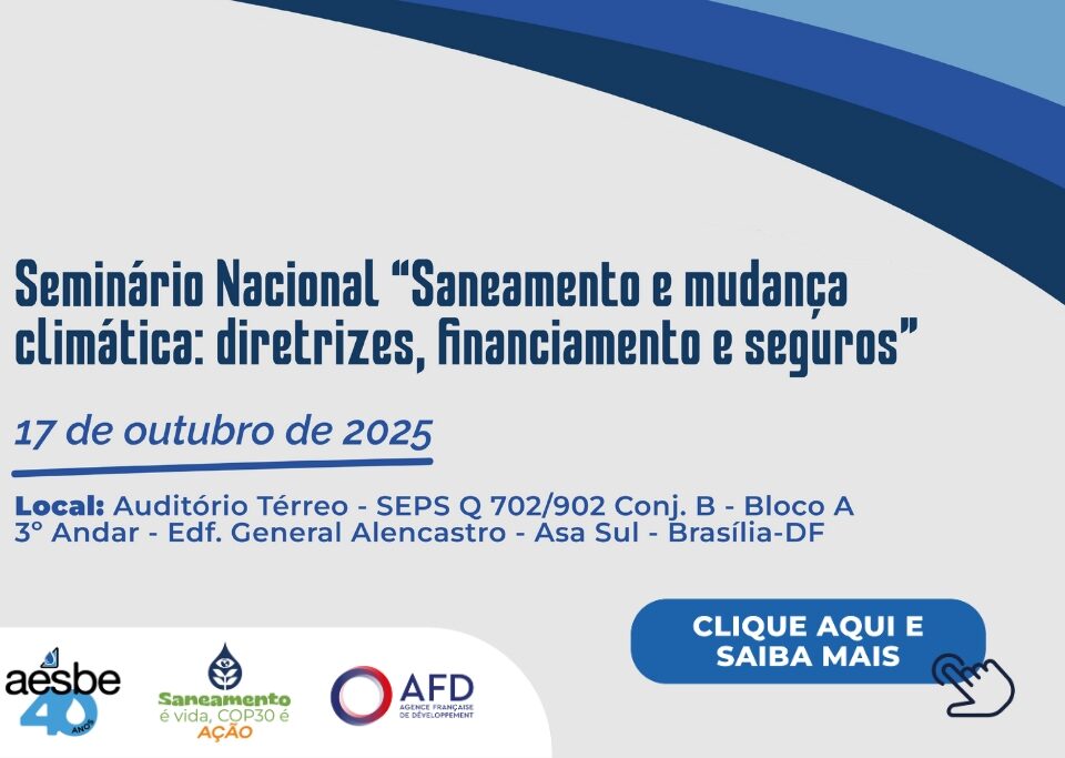 Confira os dois eventos estratégicos Pré-COP30 que Aesbe realizará em parceria com Fonplata e AFD