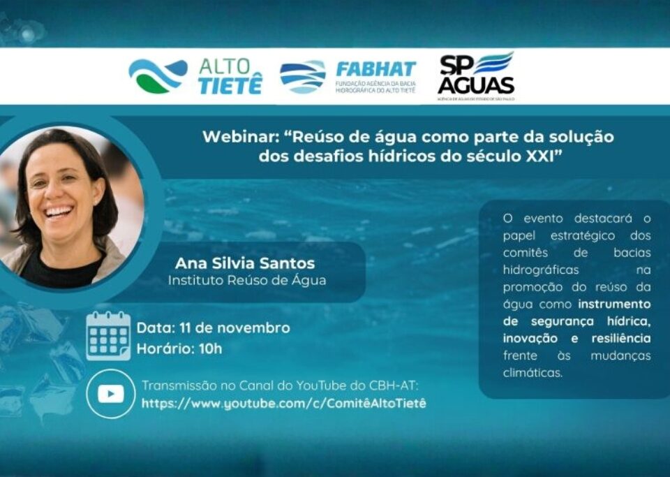 Reúso de água como parte de solução dos desafios hídricos